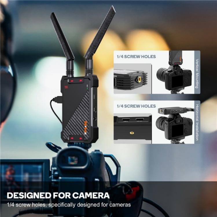 BOVBOX 081 400m Range 1080P HD Video Transmitter Receiver Use Wireless HDMI Extender, Plug:EU Plug