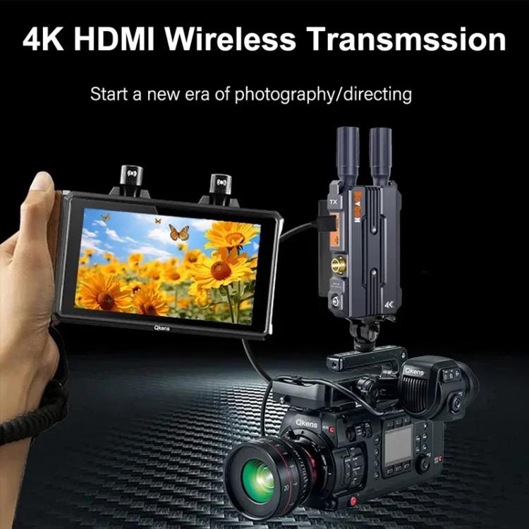 BOVBOX 098 For DSLR Cameras 4K HD Wireless Extender SDI HDMI Dual Interface Video Monitor, Plug:AU Plug