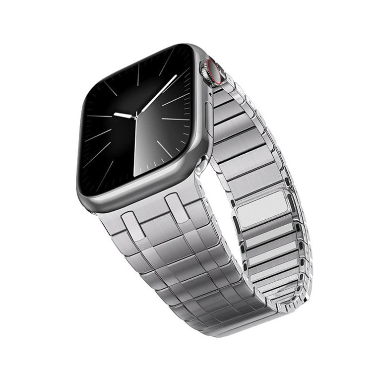 For Apple Watch 46mm / 49mm / 45mm / 44mm One Bead Magnetic Milan Stainless Steel Watch Band
