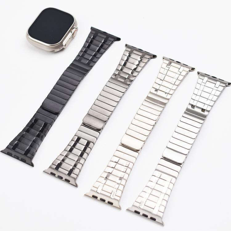 For Apple Watch 46mm / 49mm / 45mm / 44mm One Bead Magnetic Milan Stainless Steel Watch Band