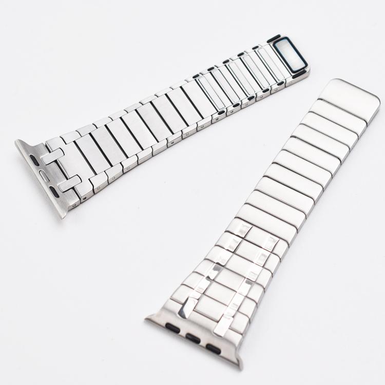 For Apple Watch 46mm / 49mm / 45mm / 44mm One Bead Magnetic Milan Stainless Steel Watch Band