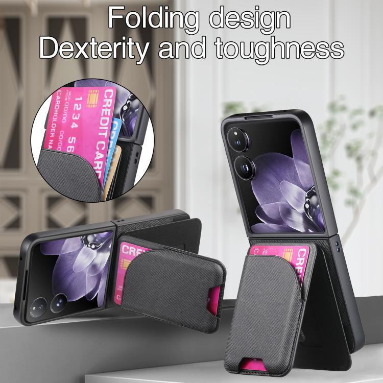 For Xiaomi Mix Flip Twill Fabric Leather Skin Card Bag Magnetic Back Phone Case
