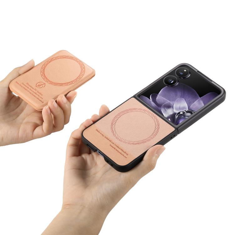 For Xiaomi Mix Flip Twill Fabric Leather Skin Card Bag Magnetic Back Phone Case