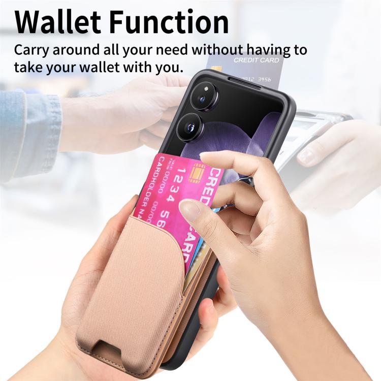 For Xiaomi Mix Flip Twill Fabric Leather Skin Card Bag Magnetic Back Phone Case