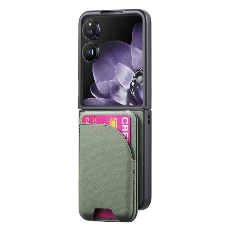 For Xiaomi Mix Flip Twill Fabric Leather Skin Card Bag Magnetic Back Phone Case