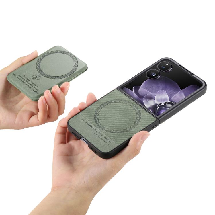 For Xiaomi Mix Flip Twill Fabric Leather Skin Card Bag Magnetic Back Phone Case