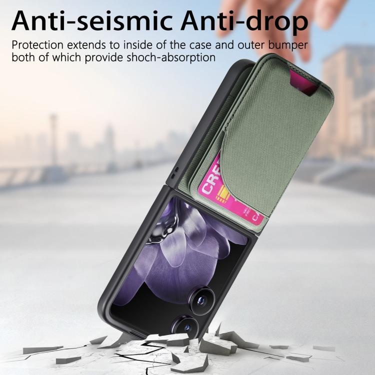 For Xiaomi Mix Flip Twill Fabric Leather Skin Card Bag Magnetic Back Phone Case