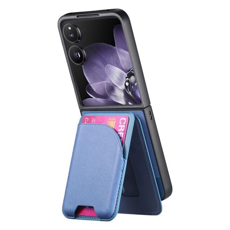 For Xiaomi Mix Flip Twill Fabric Leather Skin Card Bag Magnetic Back Phone Case