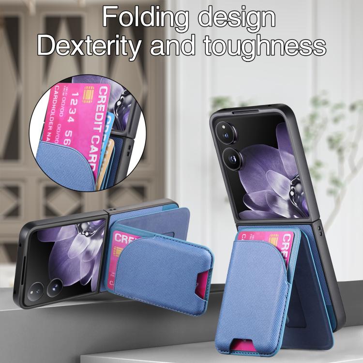 For Xiaomi Mix Flip Twill Fabric Leather Skin Card Bag Magnetic Back Phone Case
