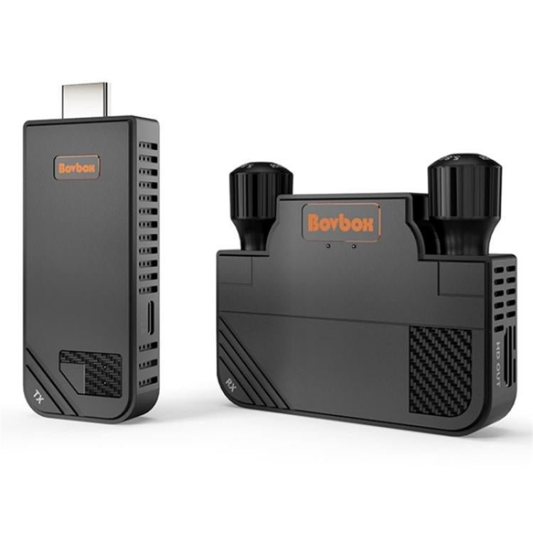 BOVBOX 091-HD Conference Use 100M Wireless WiFi HDMI Extender Video Transmitter Receiver, Plug:UK Plug
