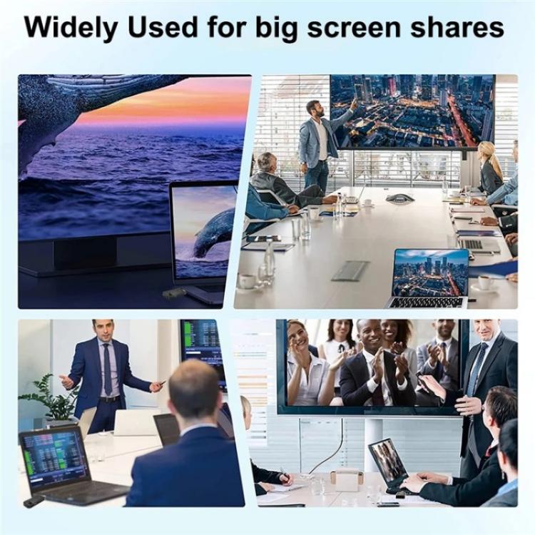 BOVBOX 091-HD Conference Use 100M Wireless WiFi HDMI Extender Video Transmitter Receiver, Plug:UK Plug