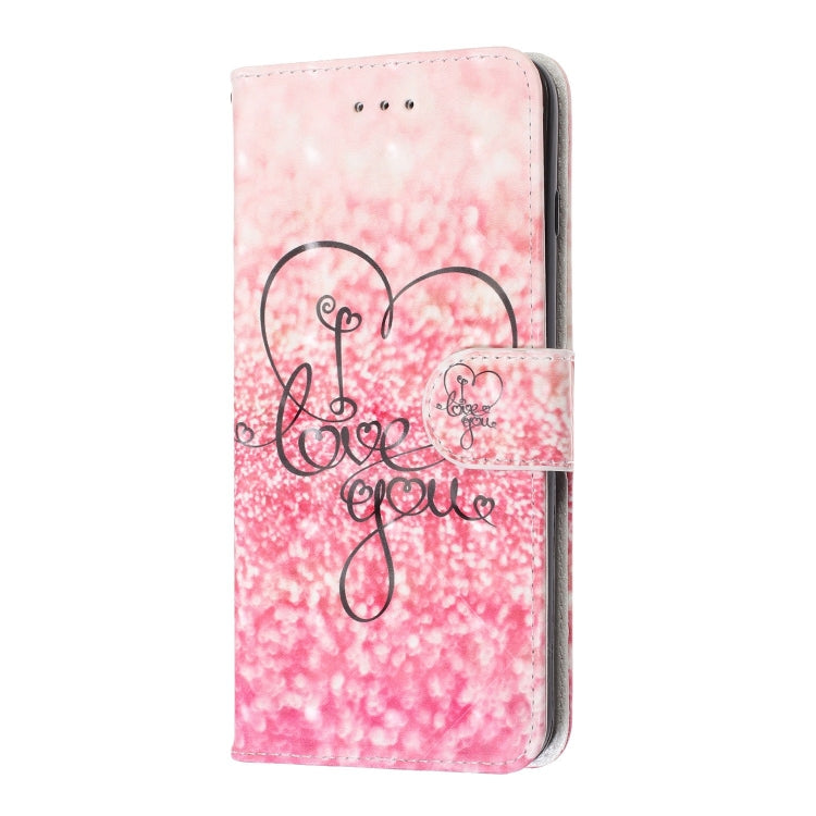 3D Visual Painting Left And Right Open Leather Case for iPhone 7Plus & 8Plus , With Bracket & Card Slot & Wallet & Bracelet