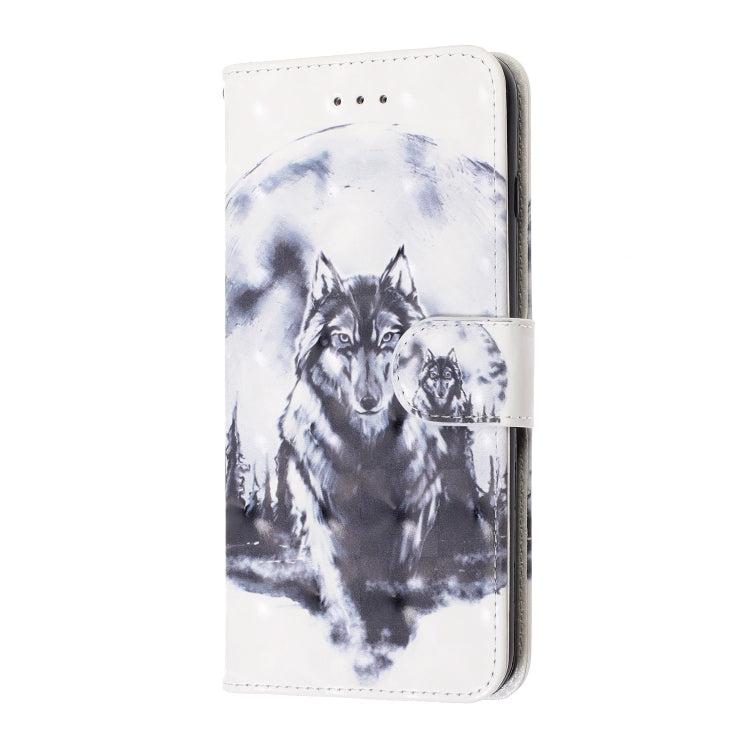 3D Visual Painting Left And Right Open Leather Case for iPhone 7Plus & 8Plus , With Bracket & Card Slot & Wallet & Bracelet