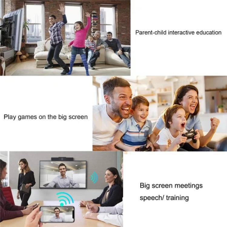 BOVBOX 091-TC For Phone Projector USB C Wireless Transmitter And Receiver Video Extender, Plug:AU Plug