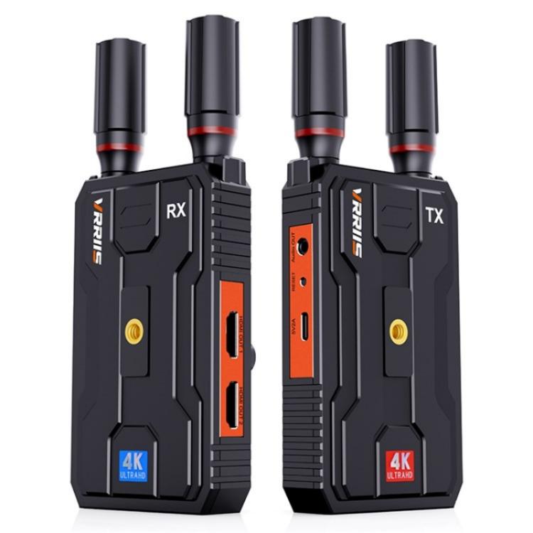 VRRIIS 097PRO Outdoor Live Streaming Audio Video Wireless Transmitter Receiver 4K HD Extender, Plug:EU Plug