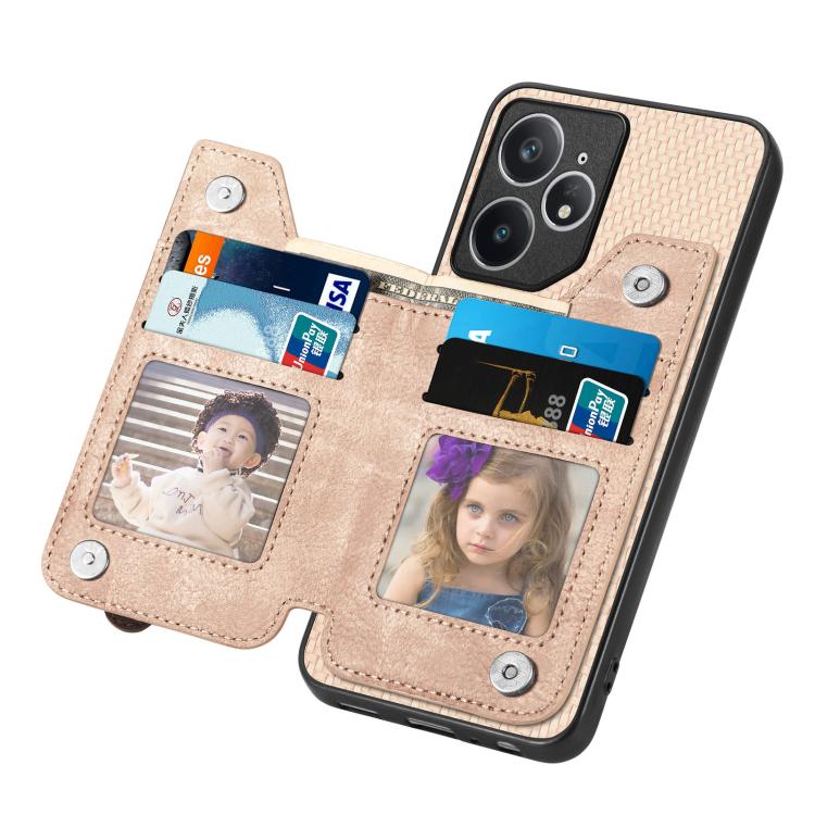 For Realme Neo7 Carbon Fiber Horizontal Flip Zipper Wallet Phone Case