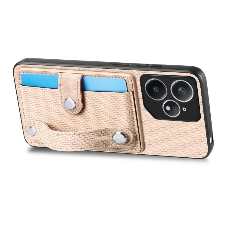 For Realme Neo7 Wristband Kickstand Wallet Back Phone Case with Tool Knife