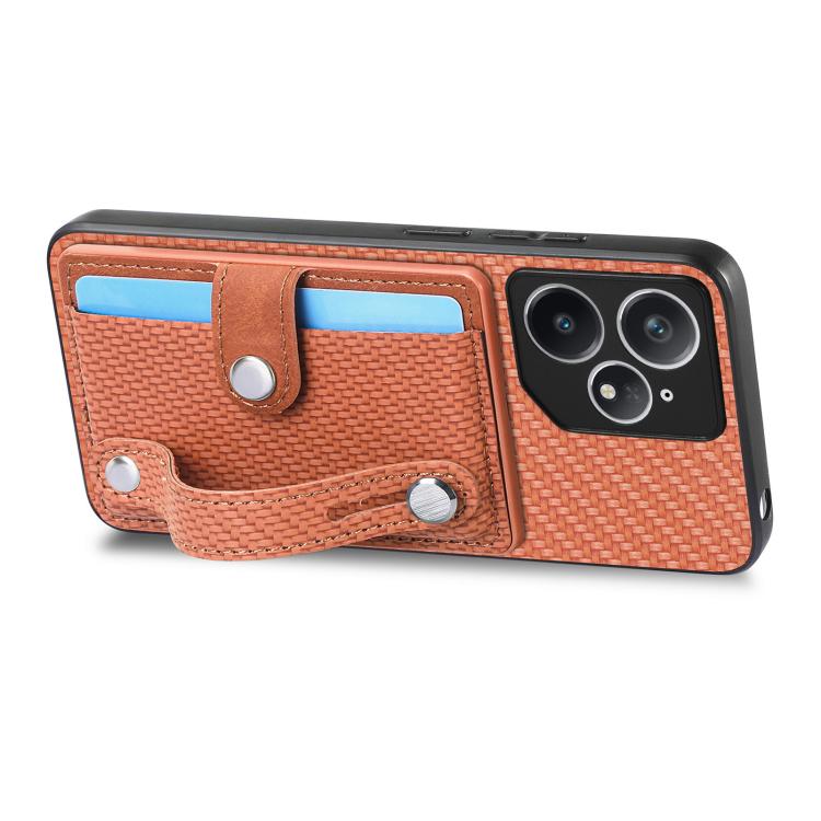 For Realme Neo7 Wristband Kickstand Wallet Back Phone Case with Tool Knife