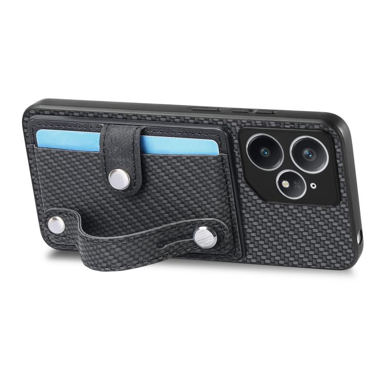 For Realme Neo7 Wristband Kickstand Wallet Back Phone Case with Tool Knife