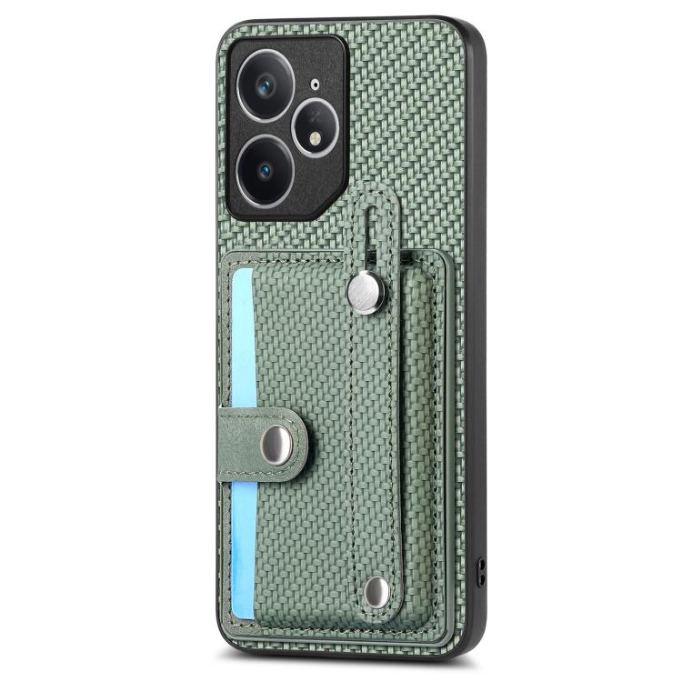 For Realme Neo7 Wristband Kickstand Wallet Back Phone Case with Tool Knife