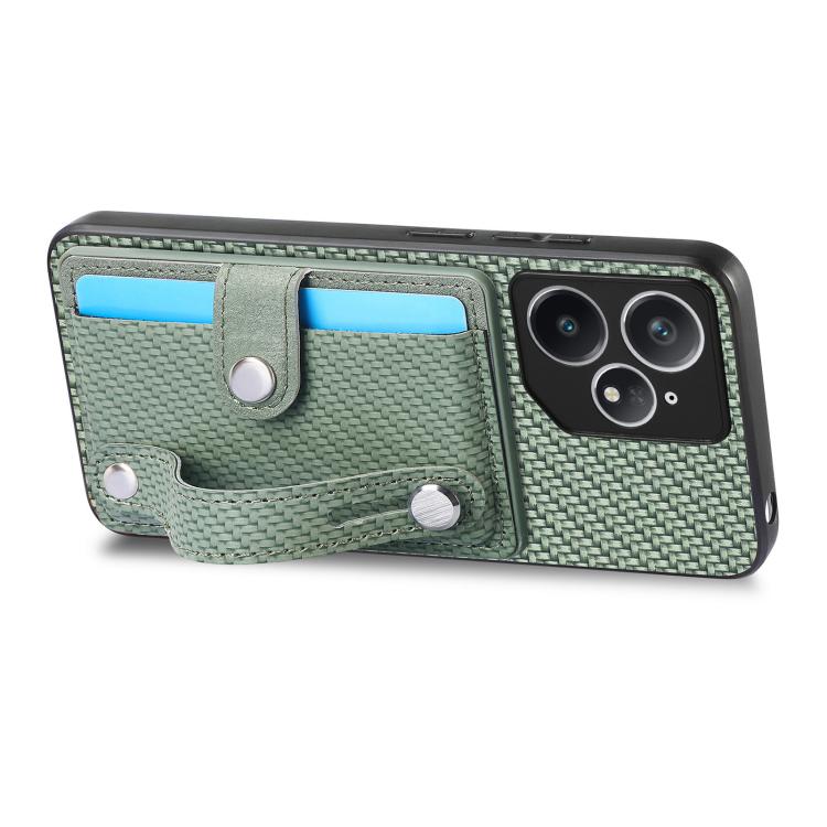 For Realme Neo7 Wristband Kickstand Wallet Back Phone Case with Tool Knife