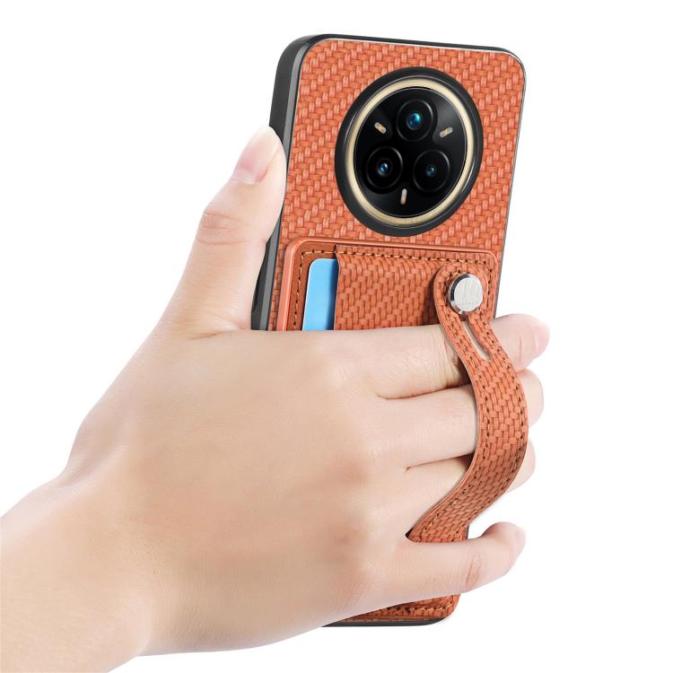 For Realme 14 Pro+ Wristband Kickstand Wallet Back Phone Case with Tool Knife