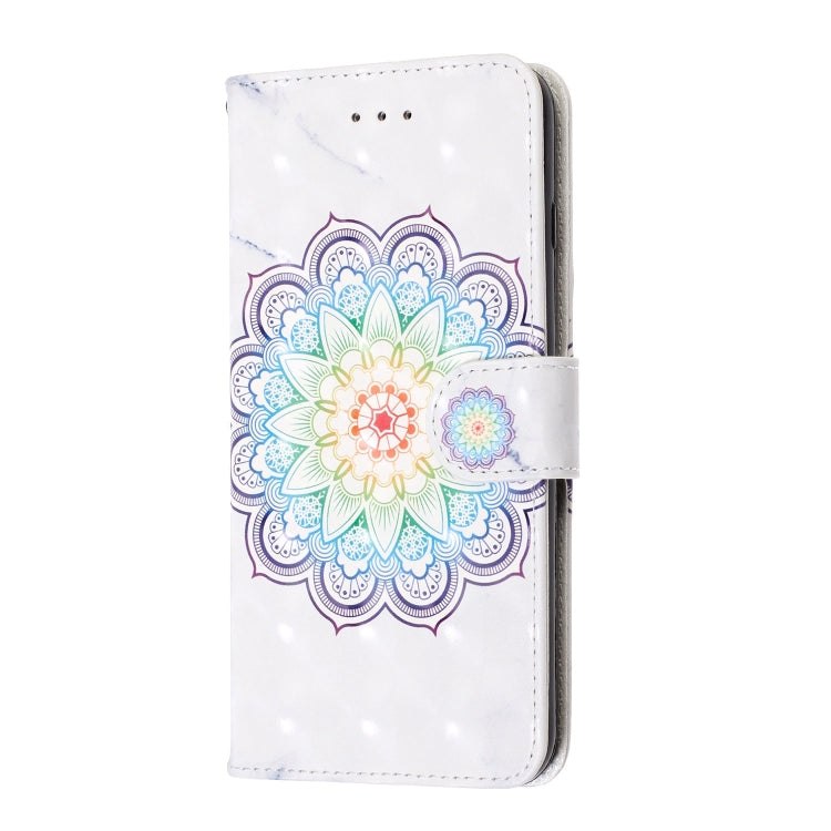 For iPhone X / XS 3D Visual Painting Left And Right Open Leather Case  with Bracket & Card Slot & Wallet & Bracelet