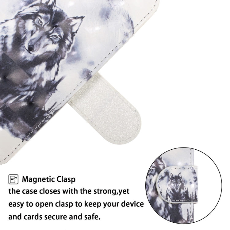 For iPhone X / XS 3D Visual Painting Left And Right Open Leather Case  with Bracket & Card Slot & Wallet & Bracelet