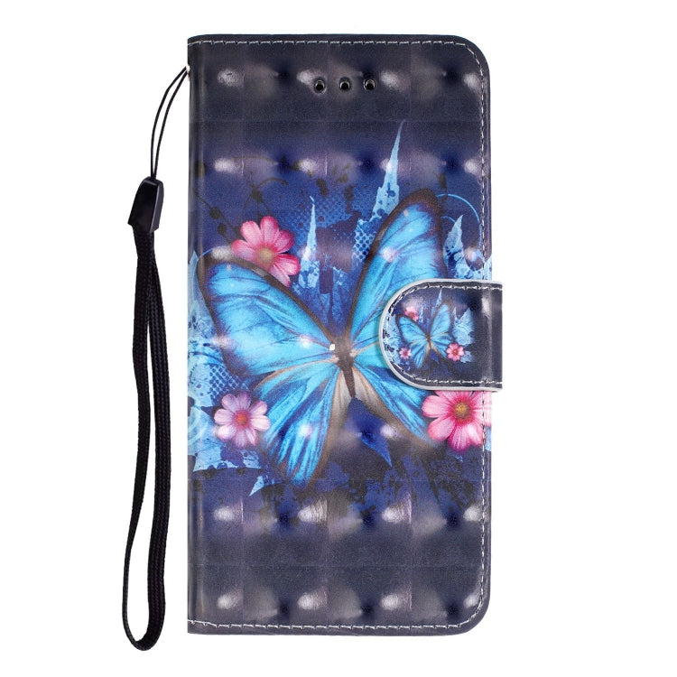 For iPhone X / XS 3D Visual Painting Left And Right Open Leather Case  with Bracket & Card Slot & Wallet & Bracelet