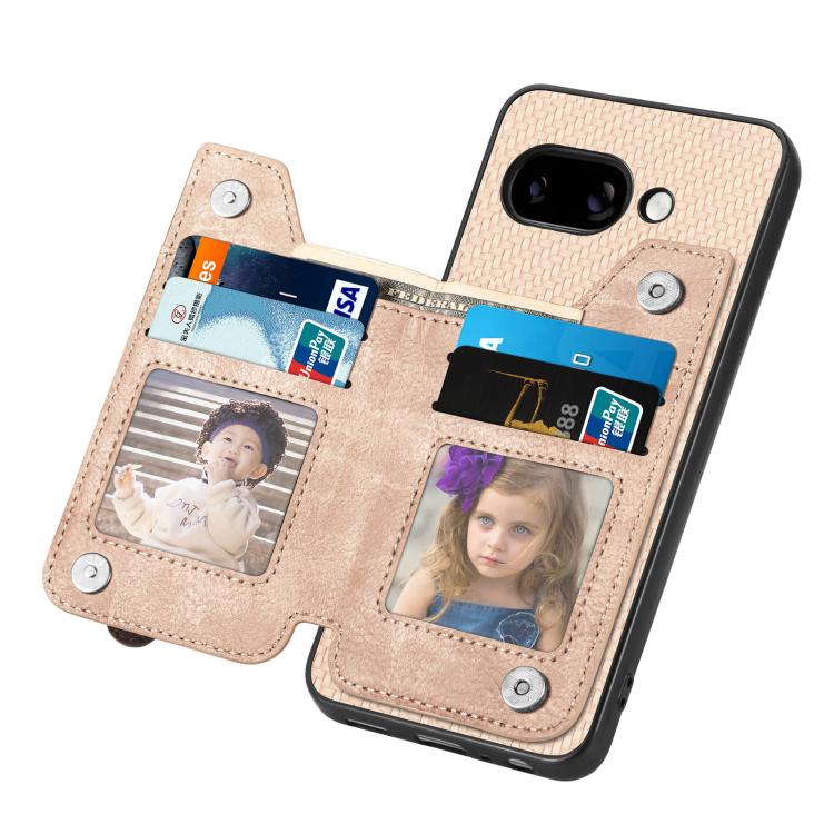 For Google Pixel 9a Carbon Fiber Horizontal Flip Zipper Wallet Phone Case