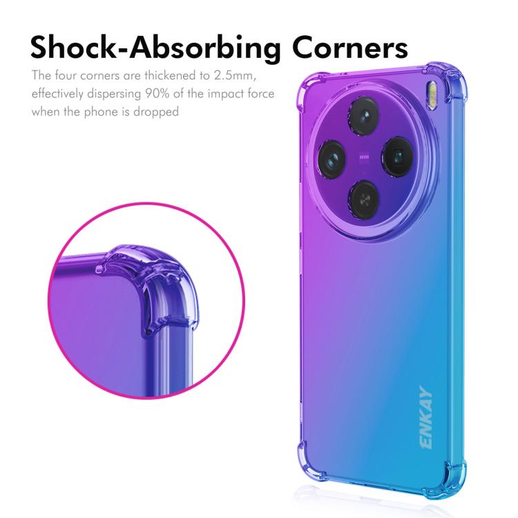 For vivo X200 ENKAY Hat-Prince Gradient Airbag TPU Phone Case