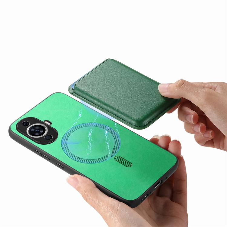 For Huawei nova 13 Pro Retro Magsafe Card Bag PU Back Cover Phone Case