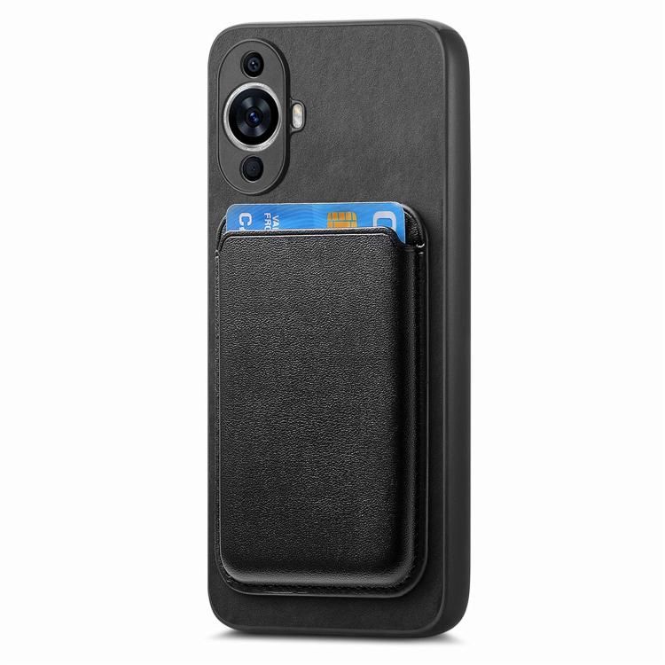 For Huawei nova 13 Pro Retro Magsafe Card Bag PU Back Cover Phone Case