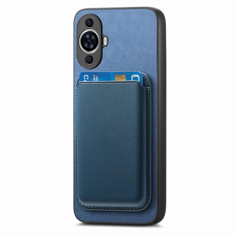 For Huawei nova 12 Retro Magsafe Card Bag PU Back Cover Phone Case
