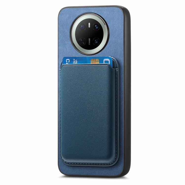 For Huawei Mate 70 Retro Magsafe Card Bag PU Back Cover Phone Case