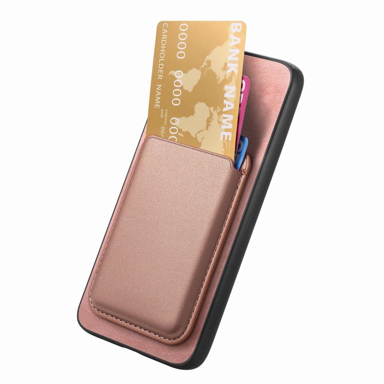 For OnePlus 13 Retro Magsafe Card Bag PU Back Cover Phone Case