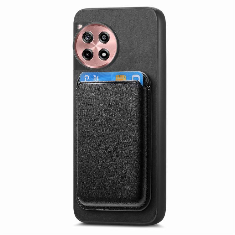 For OnePlus 13 Retro Magsafe Card Bag PU Back Cover Phone Case