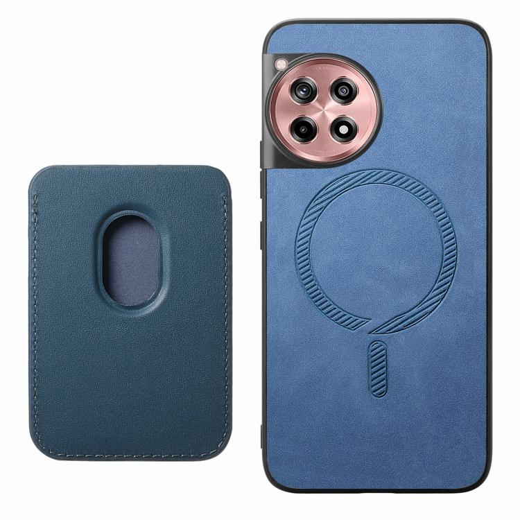 For OnePlus 13 Retro Magsafe Card Bag PU Back Cover Phone Case