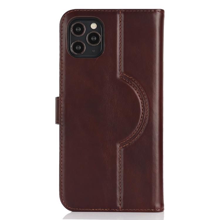 For iPhone 15 Genuine Leather Card Wallet MagSafe Phone Case