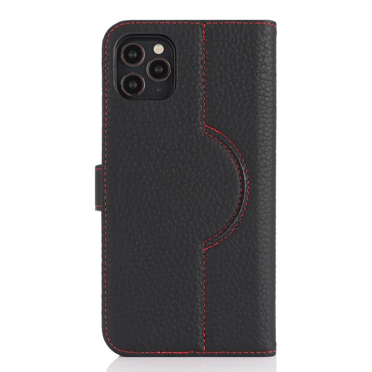 For iPhone 15 Genuine Leather Card Wallet MagSafe Phone Case