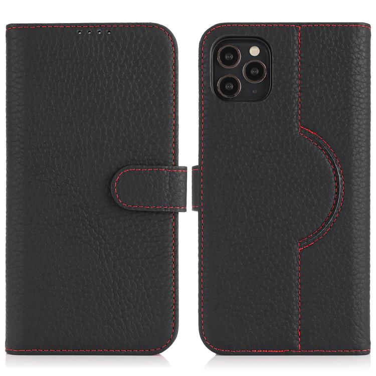 For iPhone 16 Plus Genuine Leather Card Wallet MagSafe Phone Case