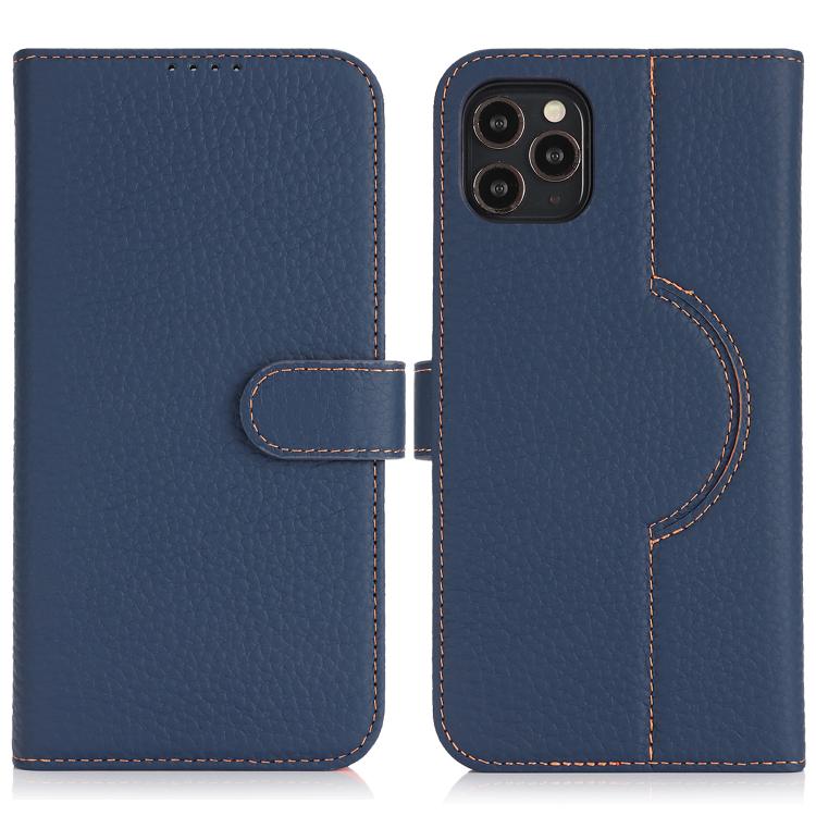 For iPhone 16 Plus Genuine Leather Card Wallet MagSafe Phone Case