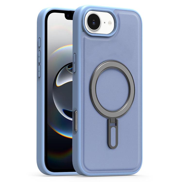 For iPhone 17e / 16e Silver Shield MagSafe Holder Shockproof Phone Case