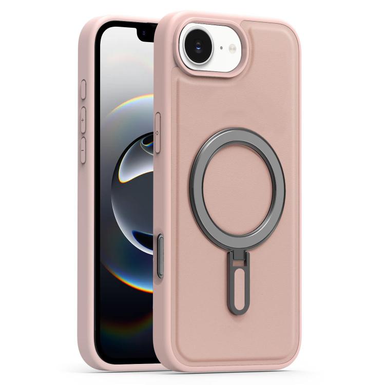 For iPhone 17e / 16e Silver Shield MagSafe Holder Shockproof Phone Case