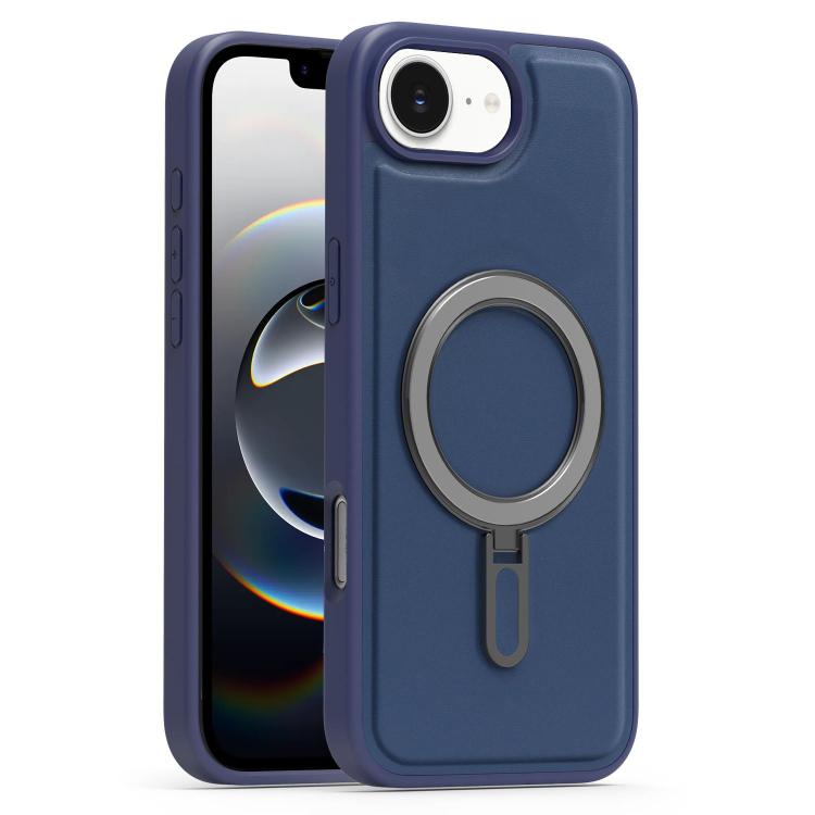 For iPhone 17e / 16e Silver Shield MagSafe Holder Shockproof Phone Case