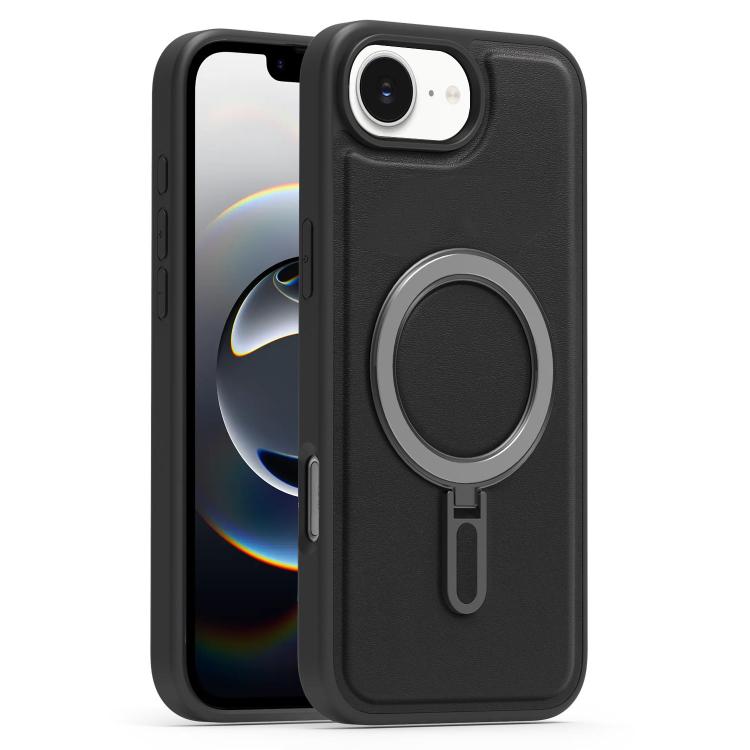 For iPhone 17e / 16e Silver Shield MagSafe Holder Shockproof Phone Case