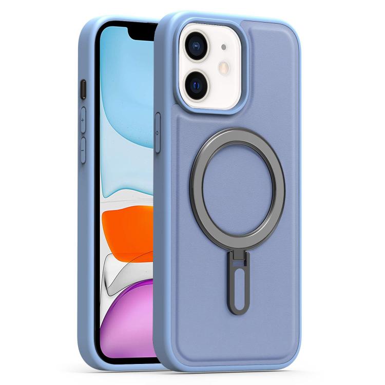 For iPhone 11 Silver Shield MagSafe Holder Shockproof Phone Case
