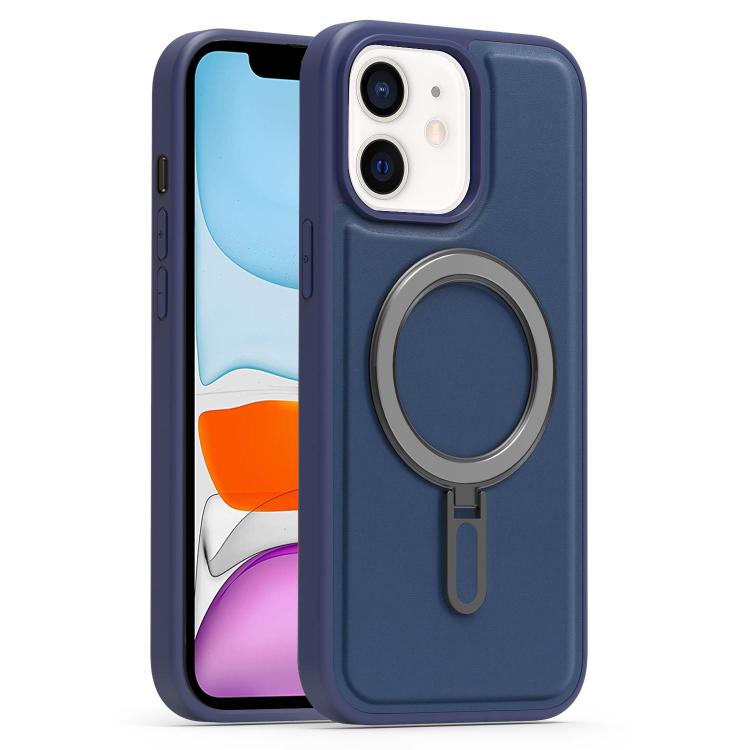 For iPhone 11 Silver Shield MagSafe Holder Shockproof Phone Case