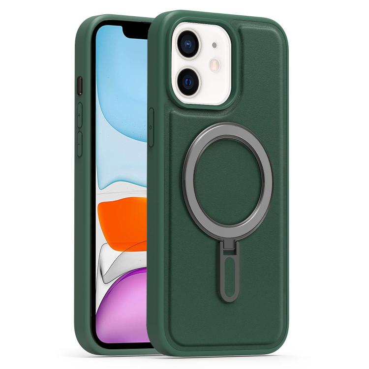 For iPhone 11 Silver Shield MagSafe Holder Shockproof Phone Case