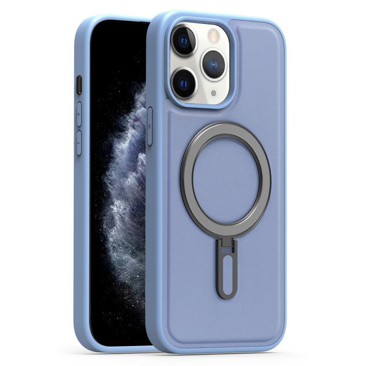 For iPhone 11 Pro Max Silver Shield MagSafe Holder Shockproof Phone Case